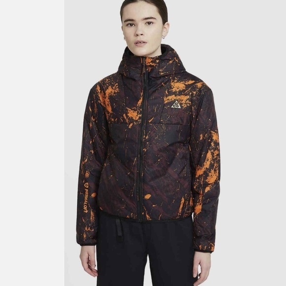 NIKE l  ACG "Rope de Dope" Packable Insulated Jacket Deep Burgundy/Clay Orange M - Picture 1 of 16